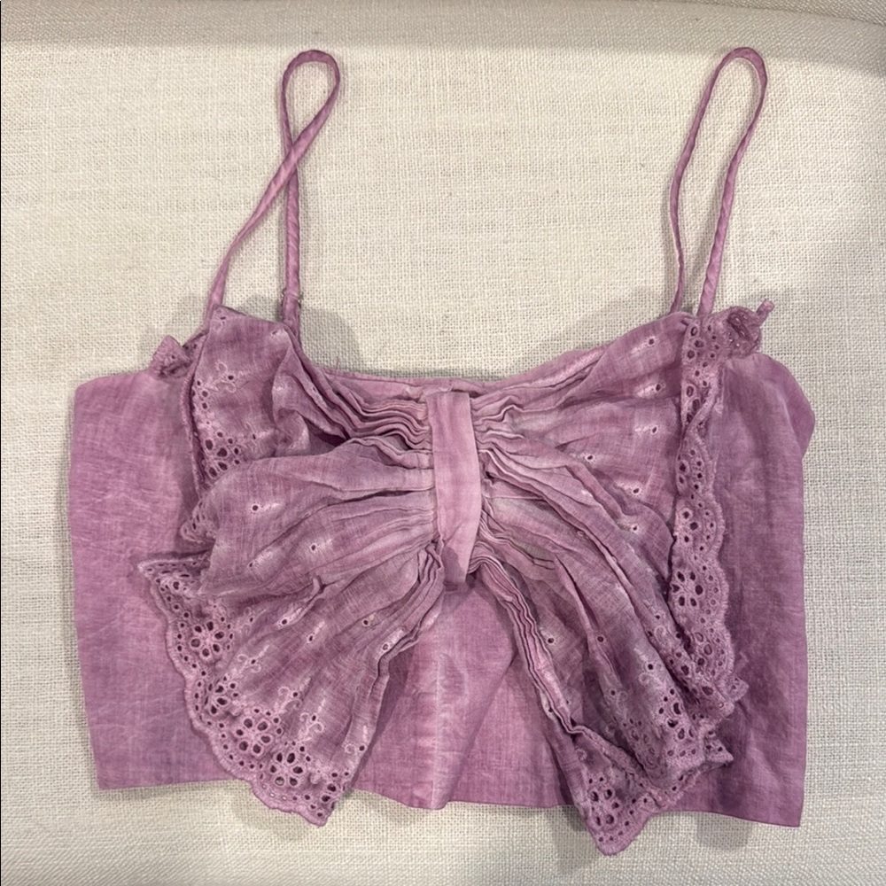 Katie J Lavender Crop Top